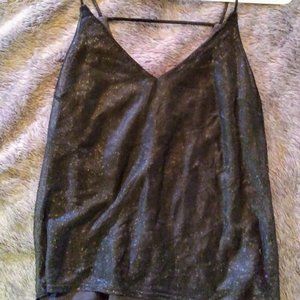 Women's Black Sparkle Tank Top